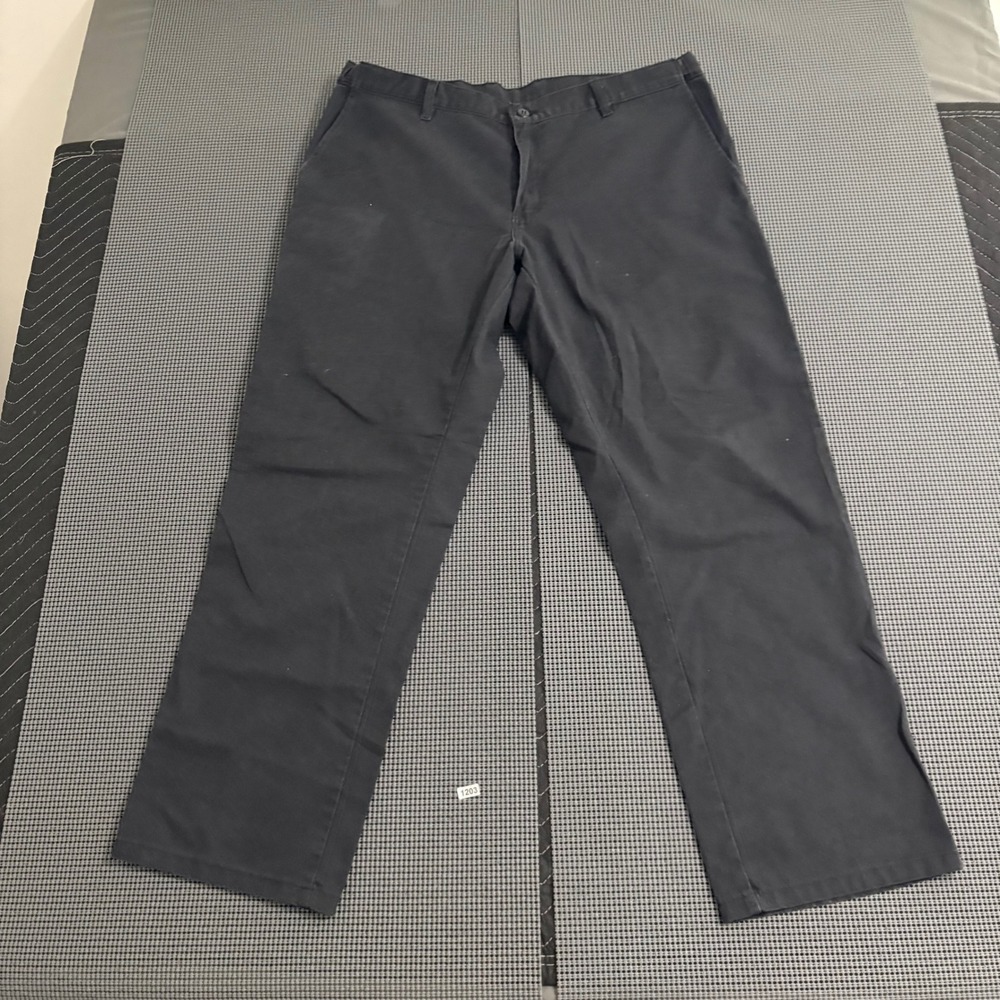 Dickies Mens Loose Fit Straight Leg Work Pants Black 36x30 GP896BK Utility Chino